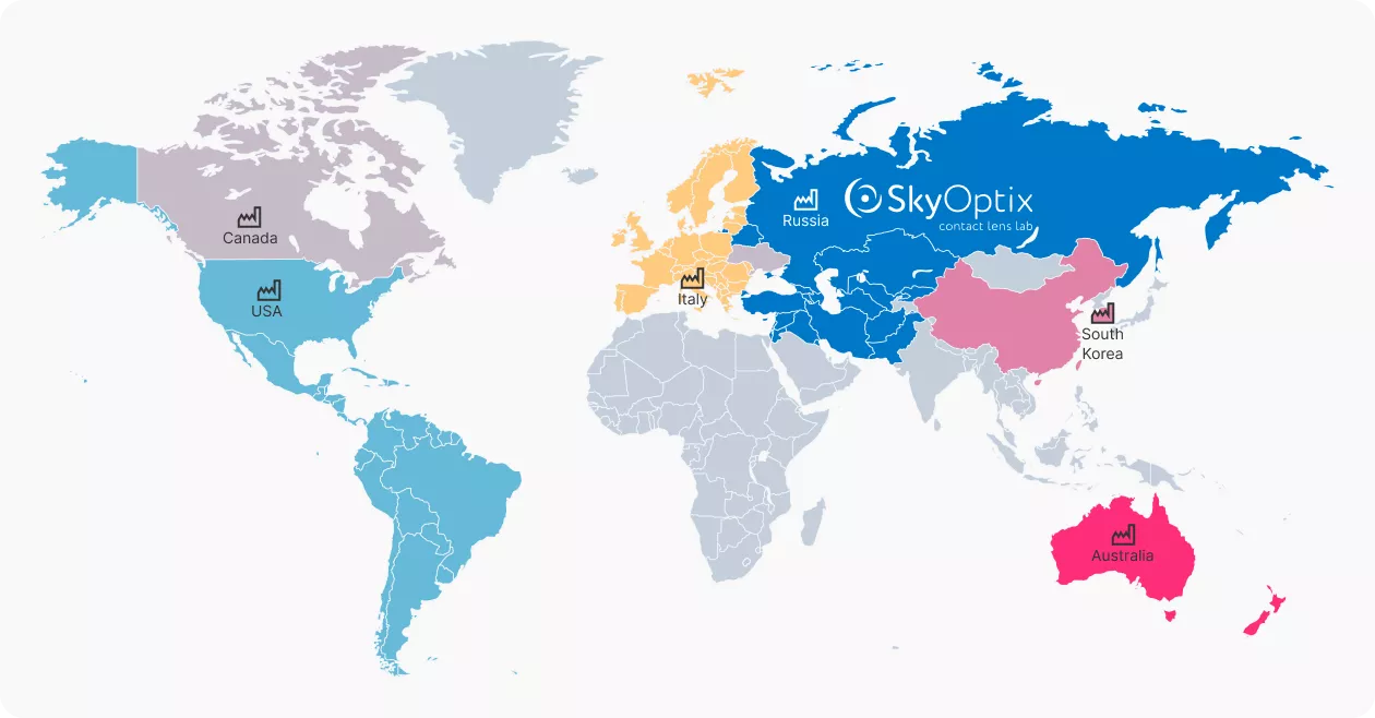 Countries of presence and production